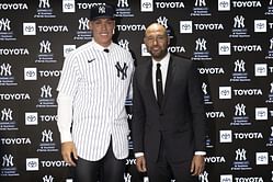 Derek Jeter shared a hilarious exchange with Aaron Judge after helping the reigning MVP's big move with the Yankees