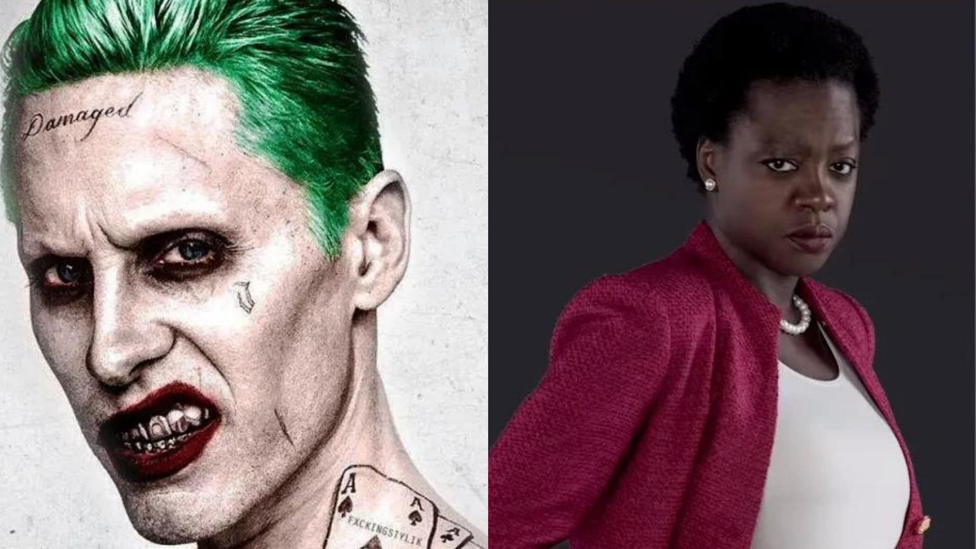 Jared Leto as Joker and Viola Davis as Amanda Waller (Image via WB Pictures/DC)