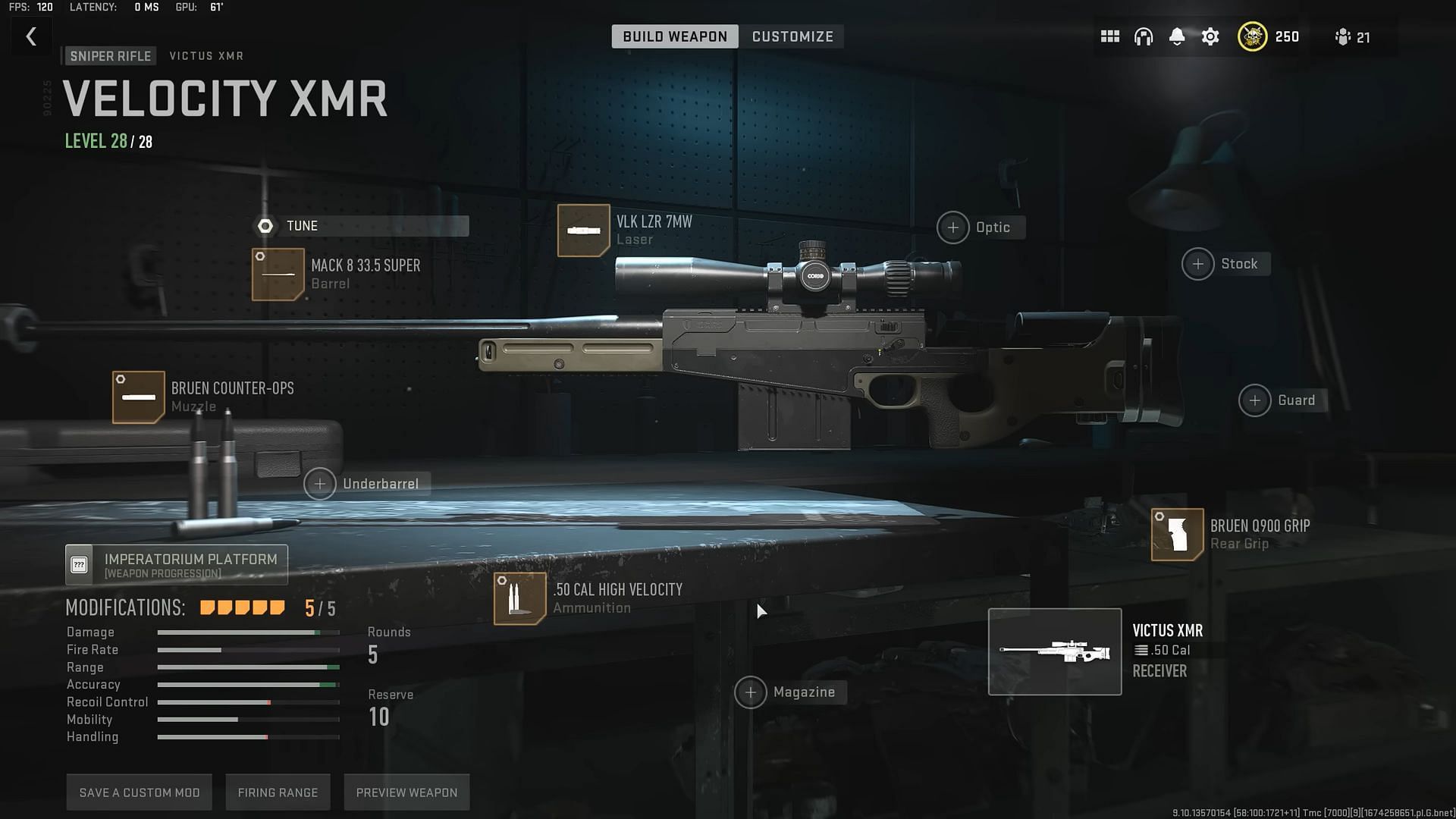Victus XMR loadout for Warzone 2 DMZ (Image via Activision and YouTube/Stodeh)