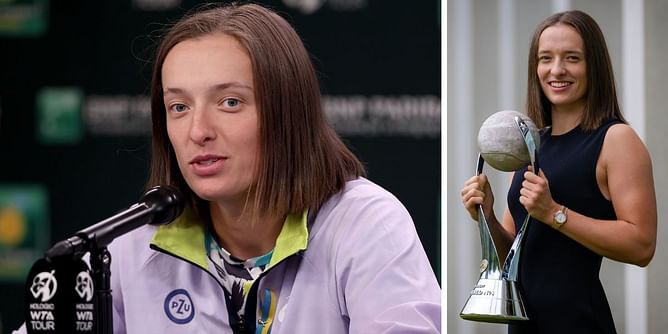 Iga Swiatek still getting used to pressure of being World No. 1