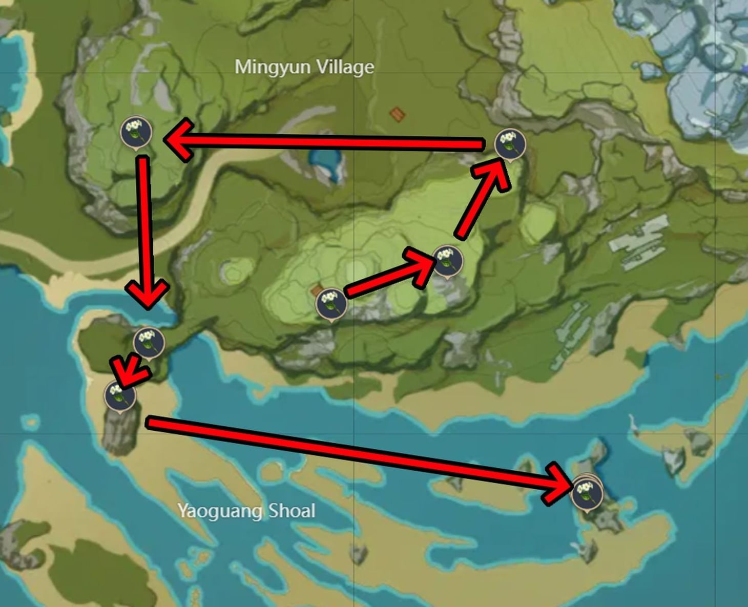 Where to find Qingxin flowers in Genshin Impact Locations and farming