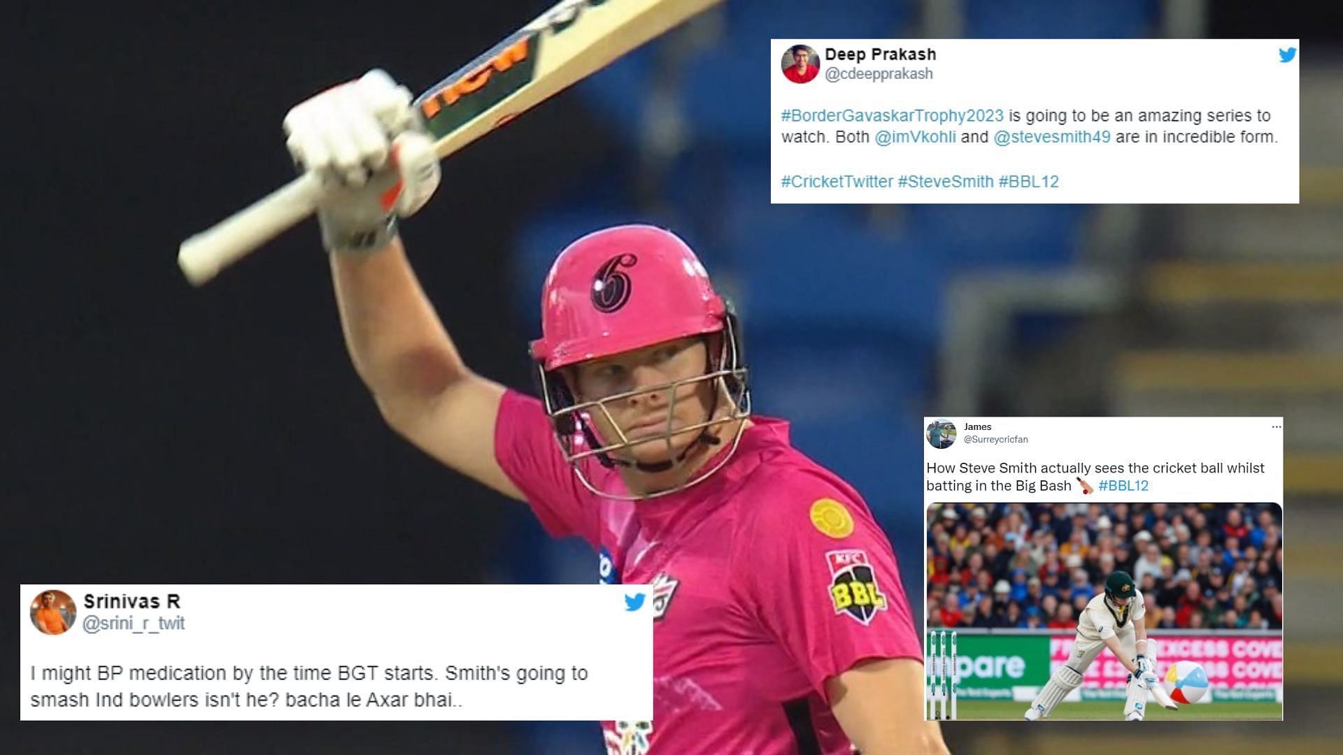 Fans were thrilled to see Steve Smith at his belligerent best in the BBL (P.C.:Twitter)