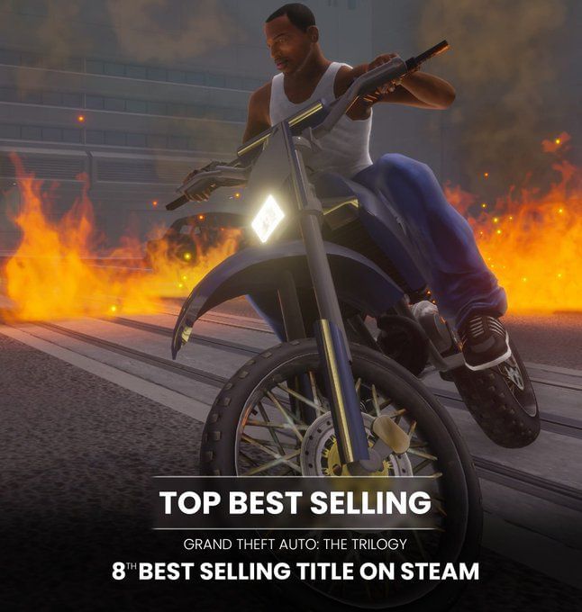 GTA Trilogy Definitive Edition became the 8th best-selling game on ...