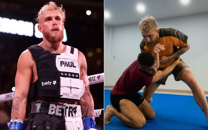 Watch: Clips from Jake Paul's first day of BJJ training