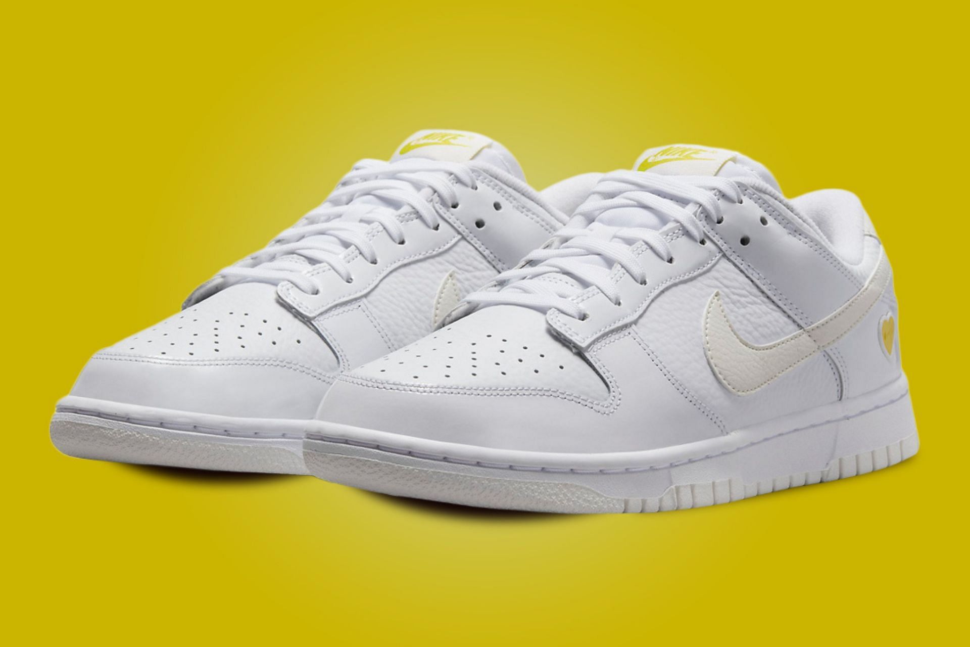 Valentine's Day: Nike Dunk Low “Yellow Heart” shoes: Where to buy ...