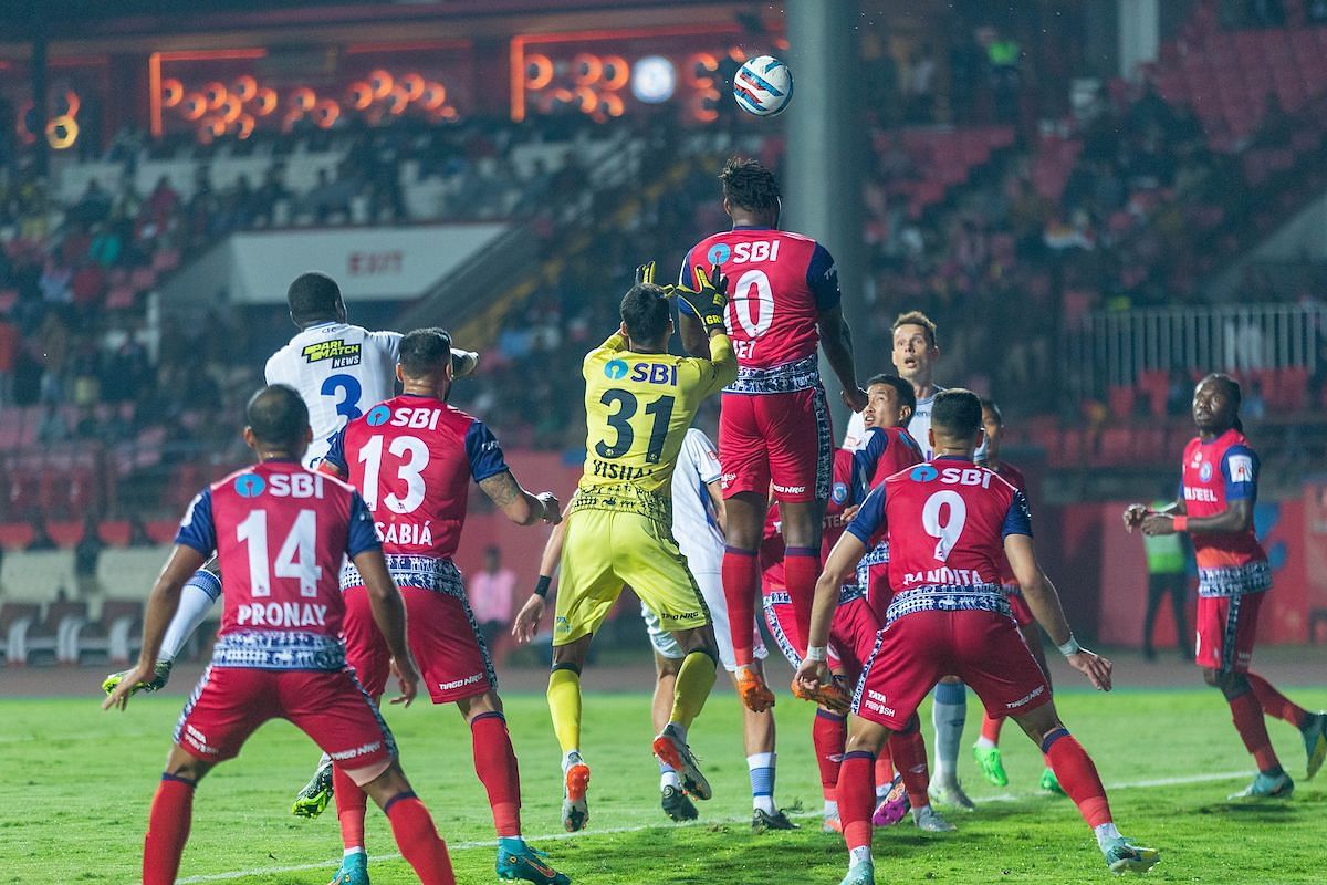 Jamshedpur FC and Chennaiyin FC played out a 2-2 draw. [Credits: ISL Media]