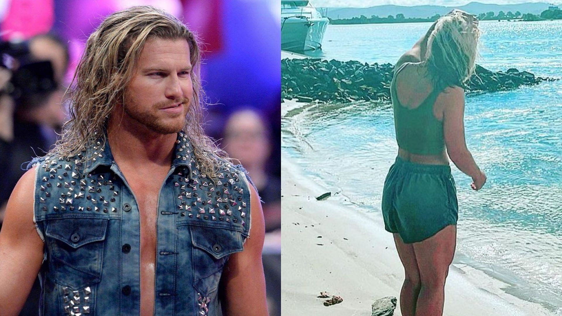 WWE Superstar Dolph Ziggler (left) and AEW star Toni Storm (right)