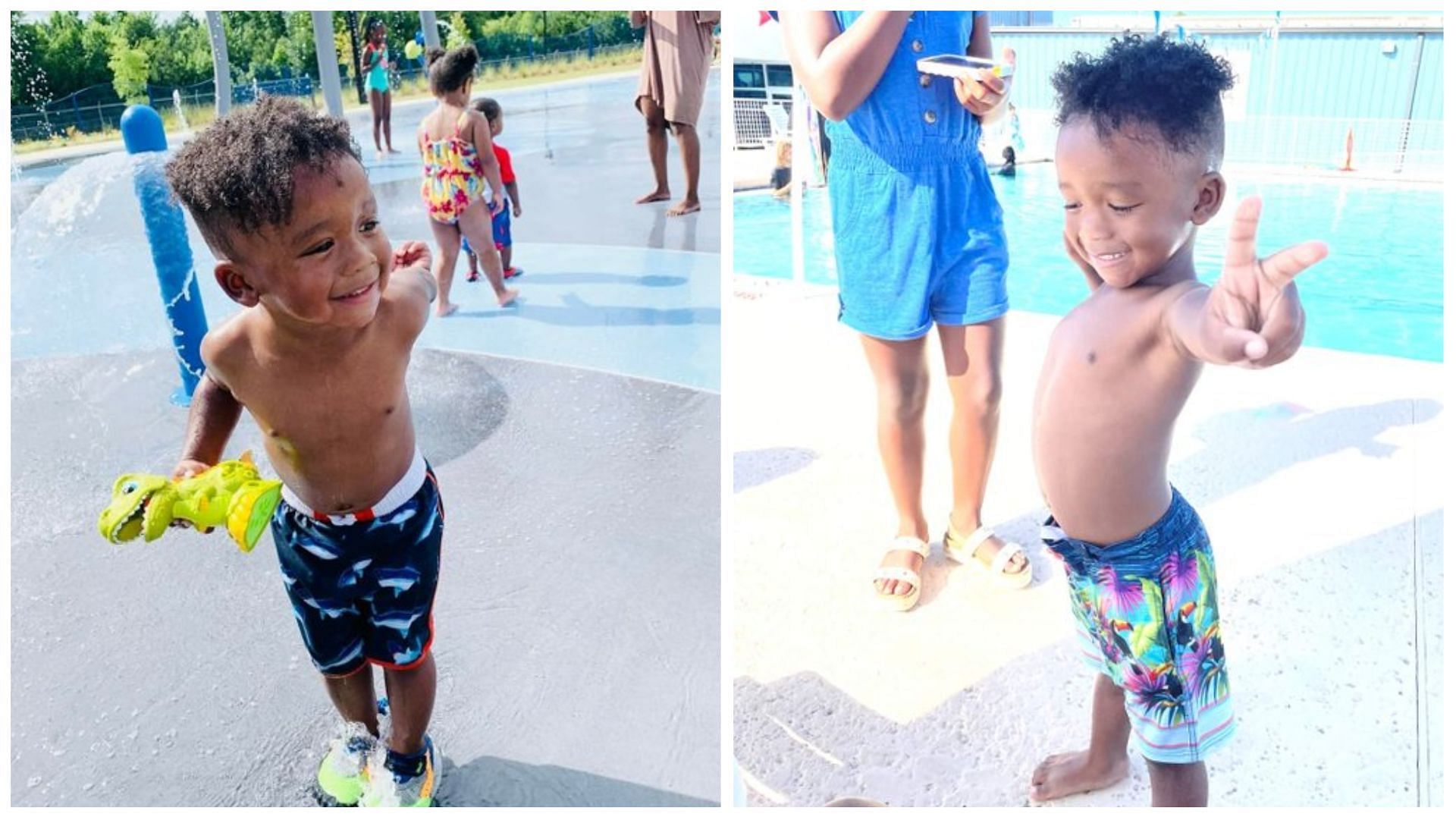 4-year-old Israel Scott died after drowning while taking swimming lessons, (Images via Olivia Tate, Faith + Therapy/Twitter)