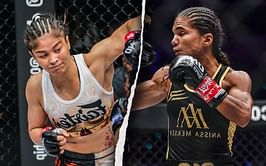 Stamp Fairtex getting ready for Anissa Meksen’s Muay Thai, ready for mixed rules fight