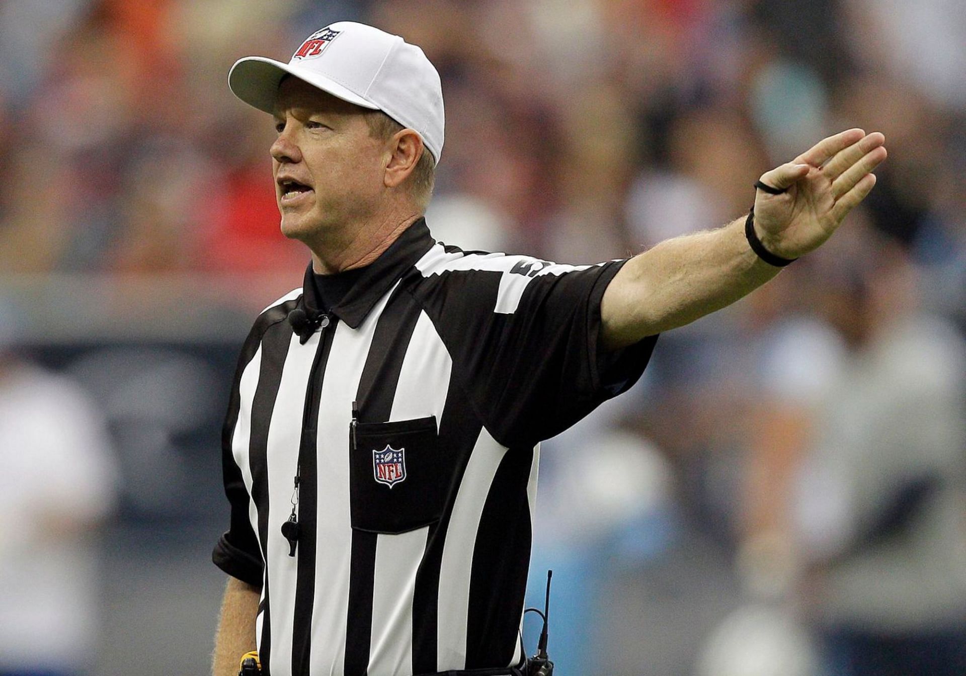 NFL referee Carl Cheffers at the Super Bowl in 2017