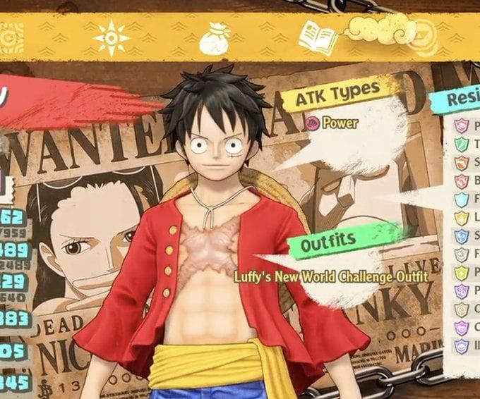 How to change outfits in One Piece Odyssey