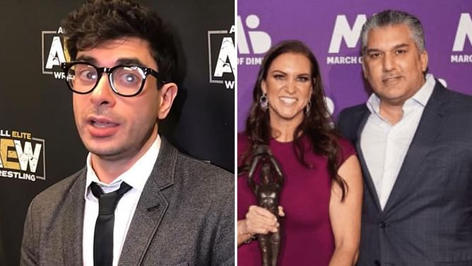 WWE CEO Nick Khan says AEW President Tony Khan "seems like a nice kid", recalls meeting his father with Stephanie McMahon
