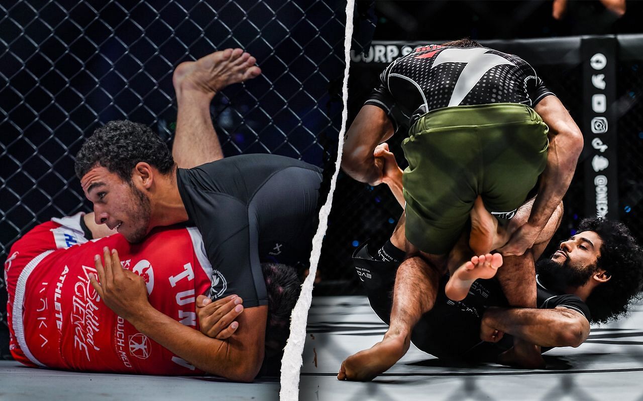 Tye Ruotolo (L) and Rodrigo Marello (R) had two of the nastiest submissions in ONE submission grappling in 2022. | Photo by ONE Championship