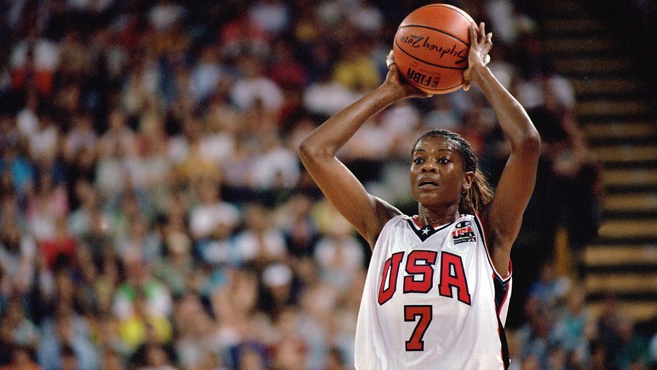 Sheryl Swoopes during her time with Team USA in the Olympics