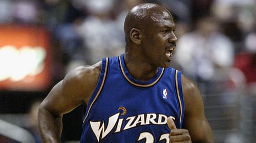 Michael Jordan with the Washington Wizards