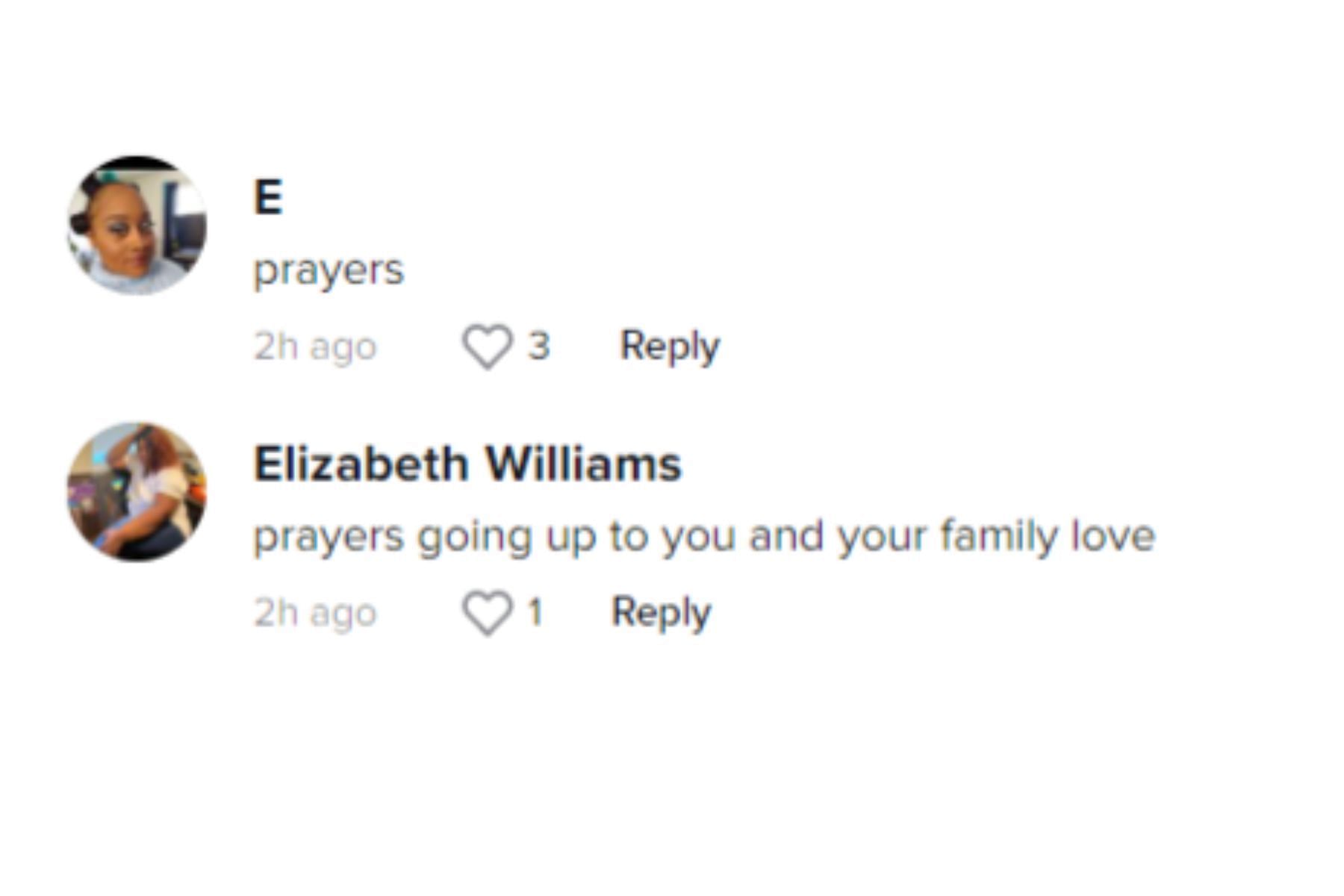 People share their concerns for Zay and his family (Image via TikTok)