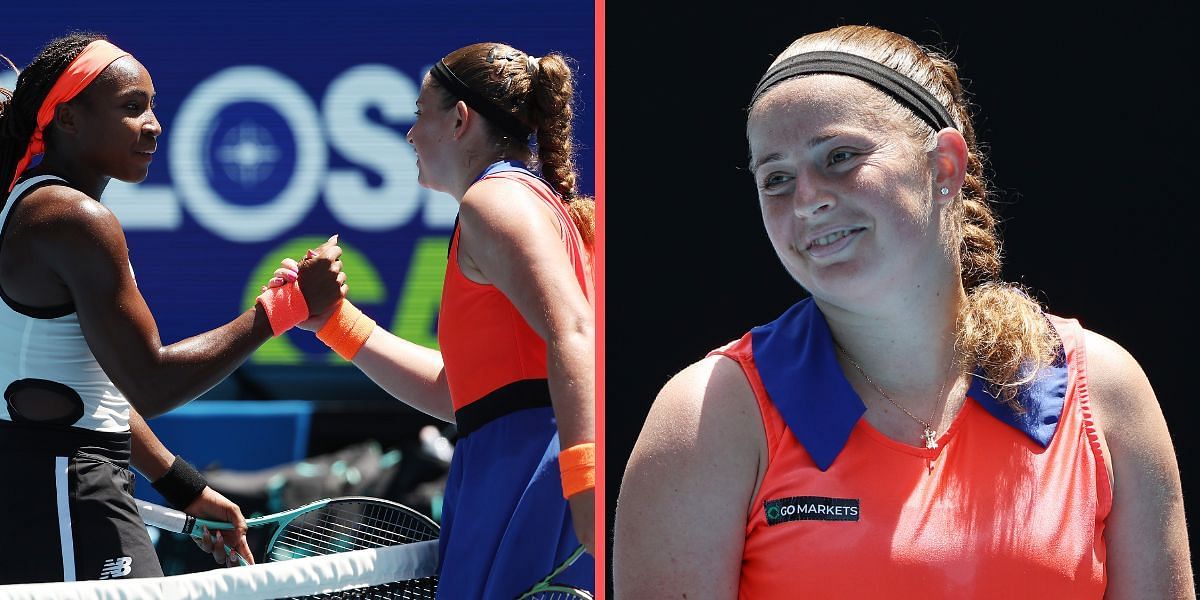 Jelena Ostapenko is into the last eight at the Australian Open for the first time.