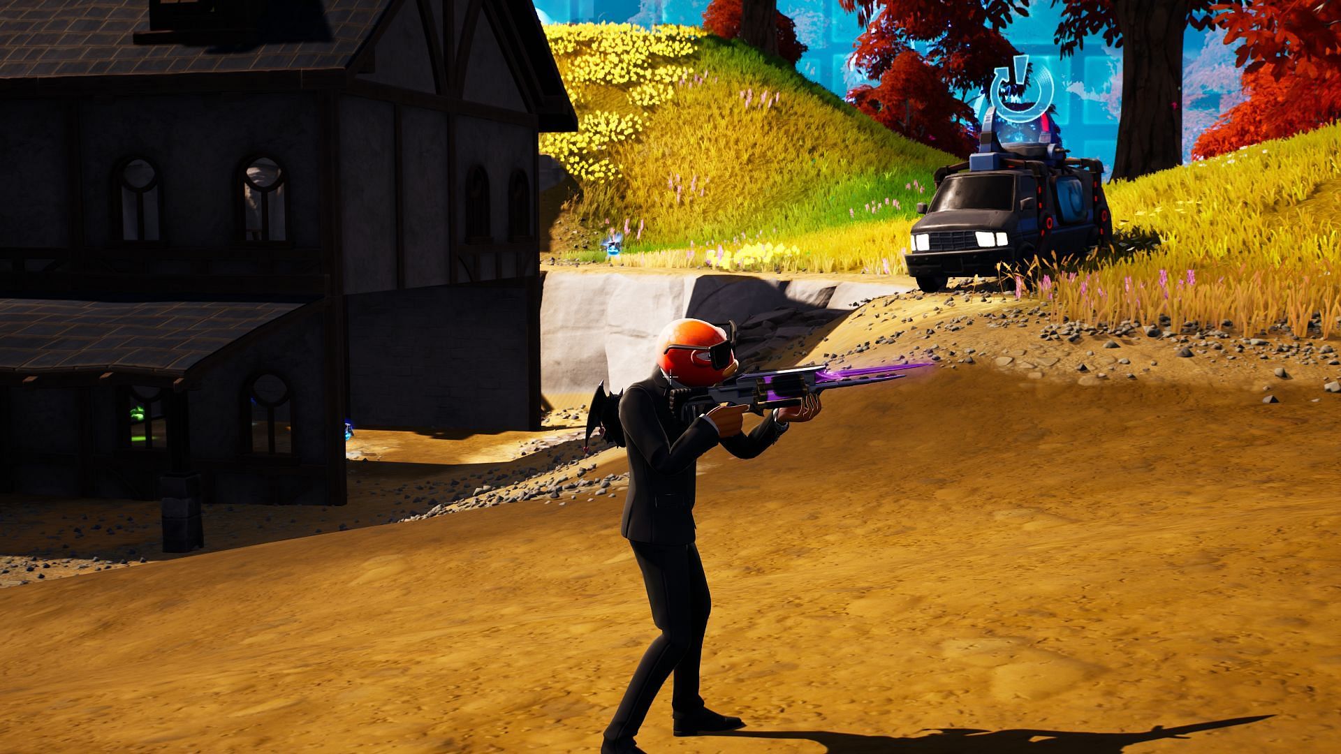 Get close to opponents before using the weapon to land a direct hit (Image via Epic Games/Fortnite)
