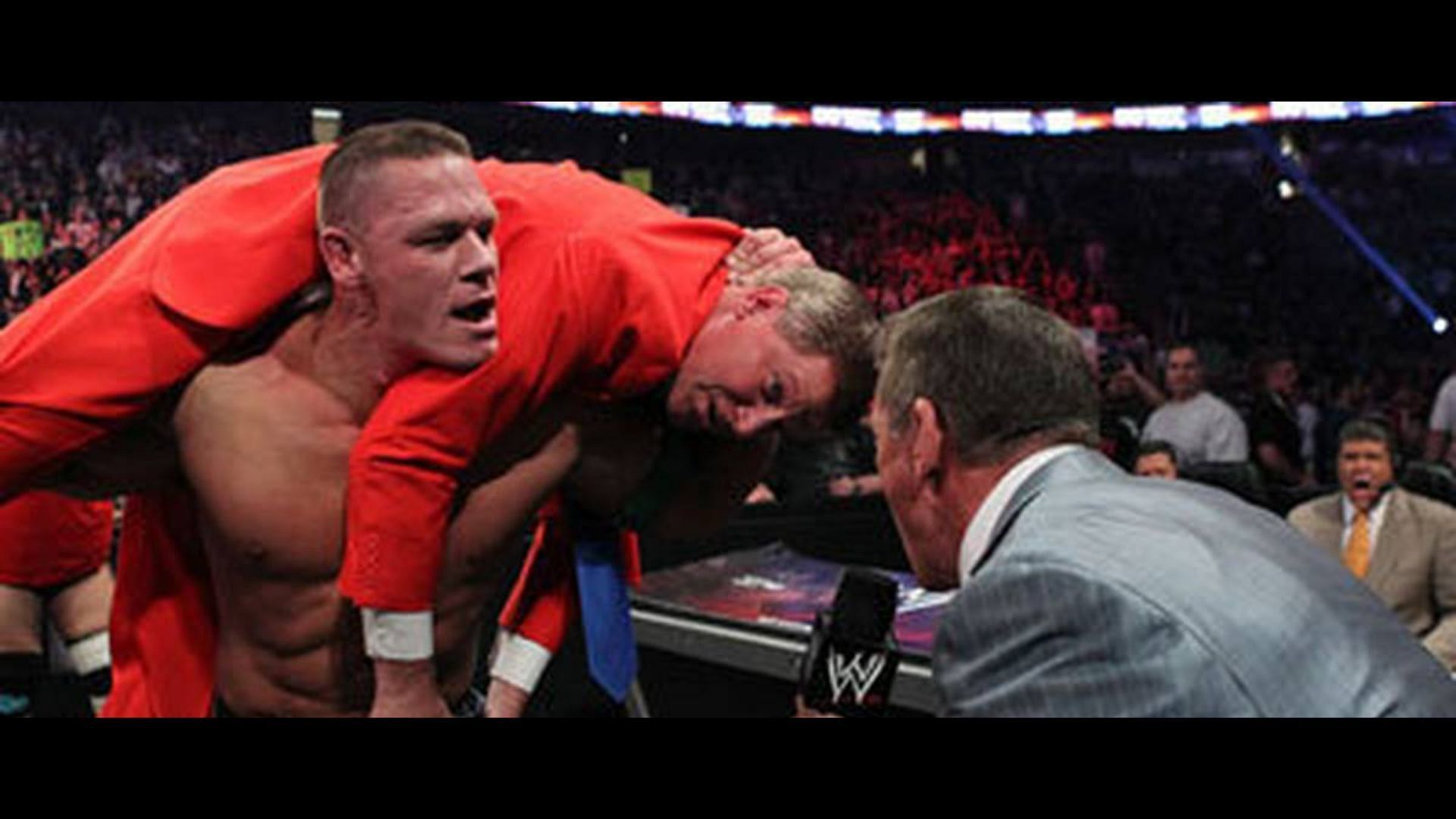Vince McMahon firing John Laurinaitis at WWE No Way Out back in 2012