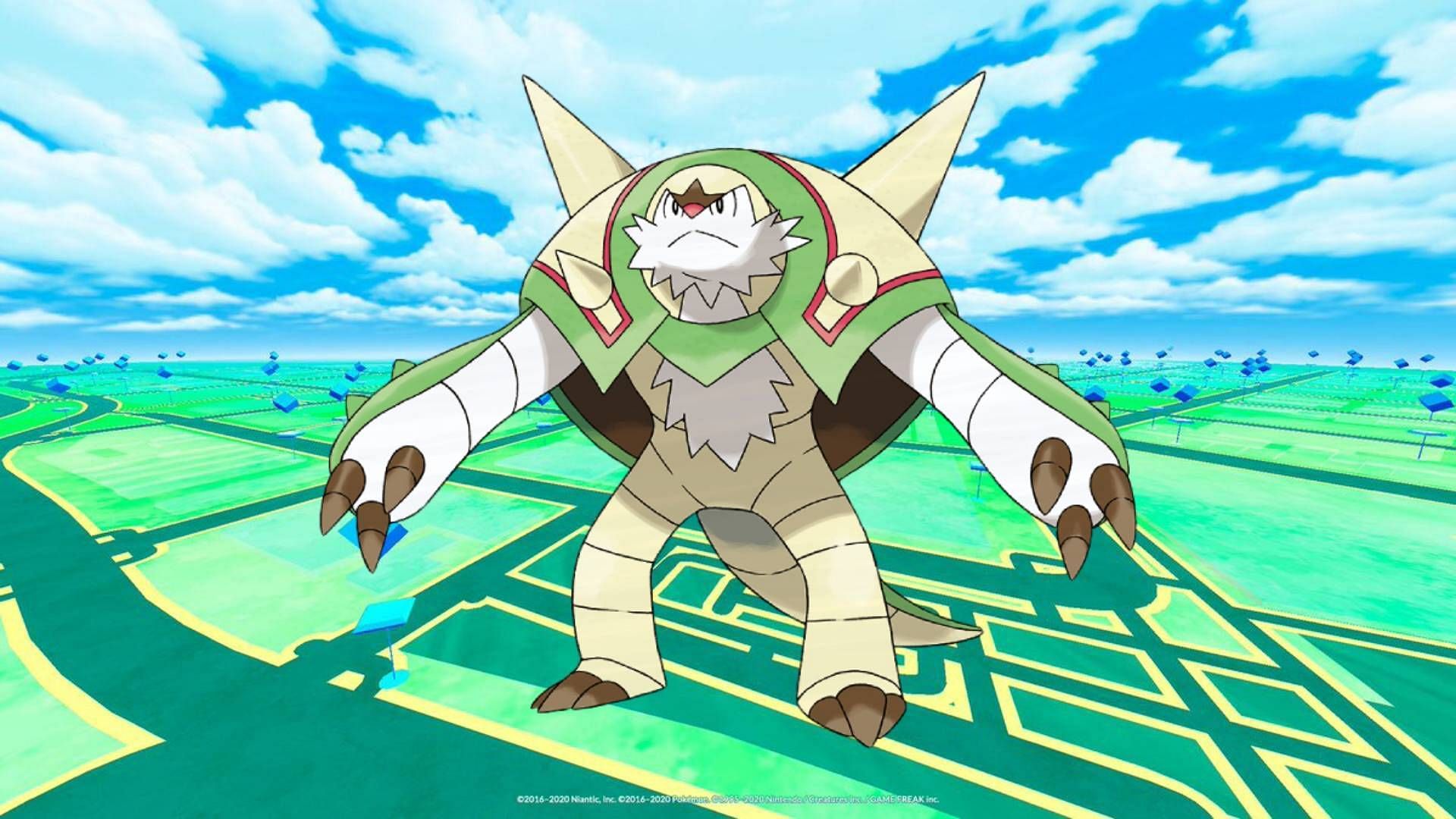 Official artwork for Chesnaught used throughout the franchise (Image via The Pokemon Company)
