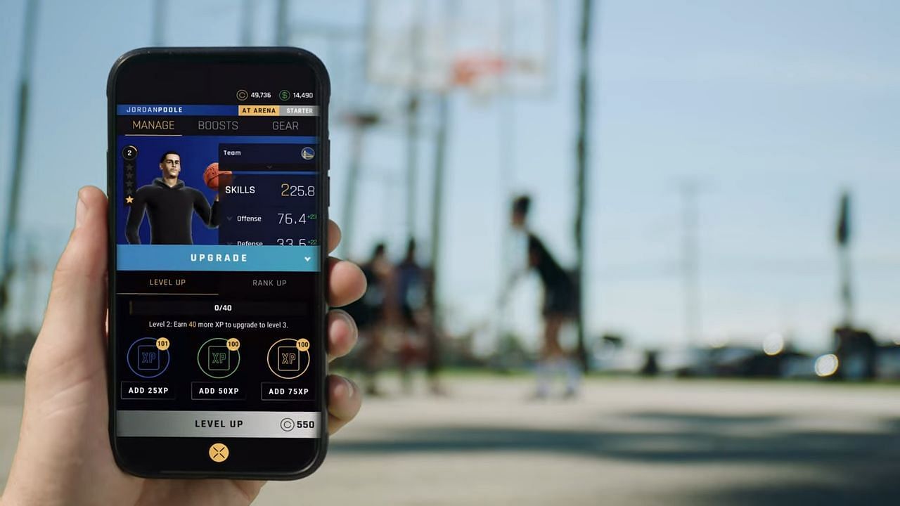 The new NBA-licensed video game is very interactive (Image via Niantic)