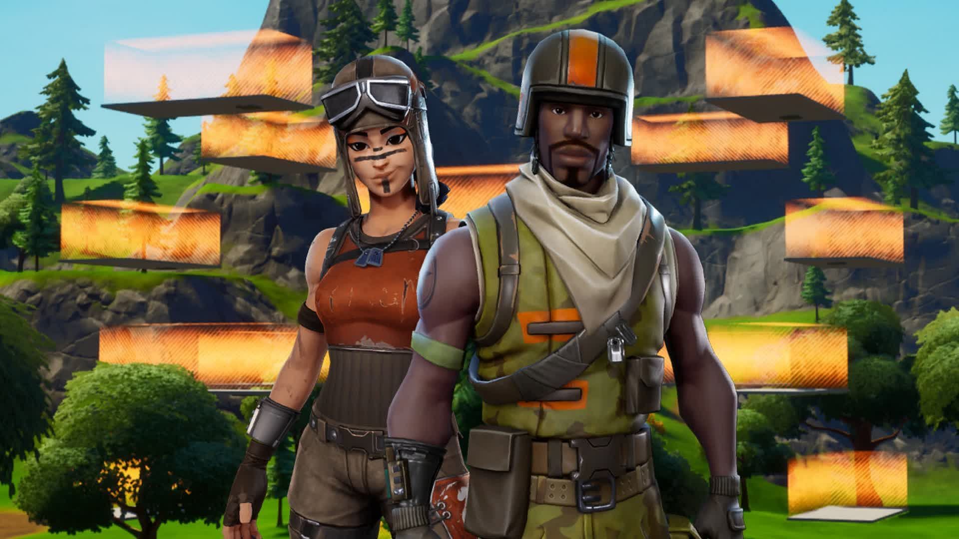 To enter Fortnite bot lobbies, team up with your new account (Image via Epic Games)
