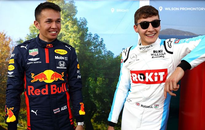Williams’ Alex Albon could follow similar career path as George Russell after impressing Red Bull chief