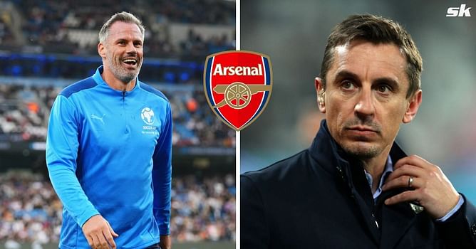 “Keep going at him” – Jamie Carragher hilariously urges Arsenal fans to continue trolling Gary Neville