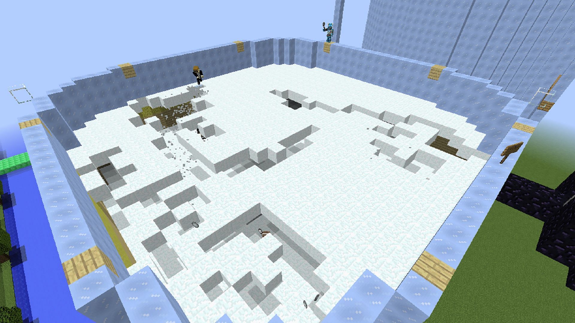 There are no shortage of Minecraft minigames to enjoy with friends (Image via Mojang)