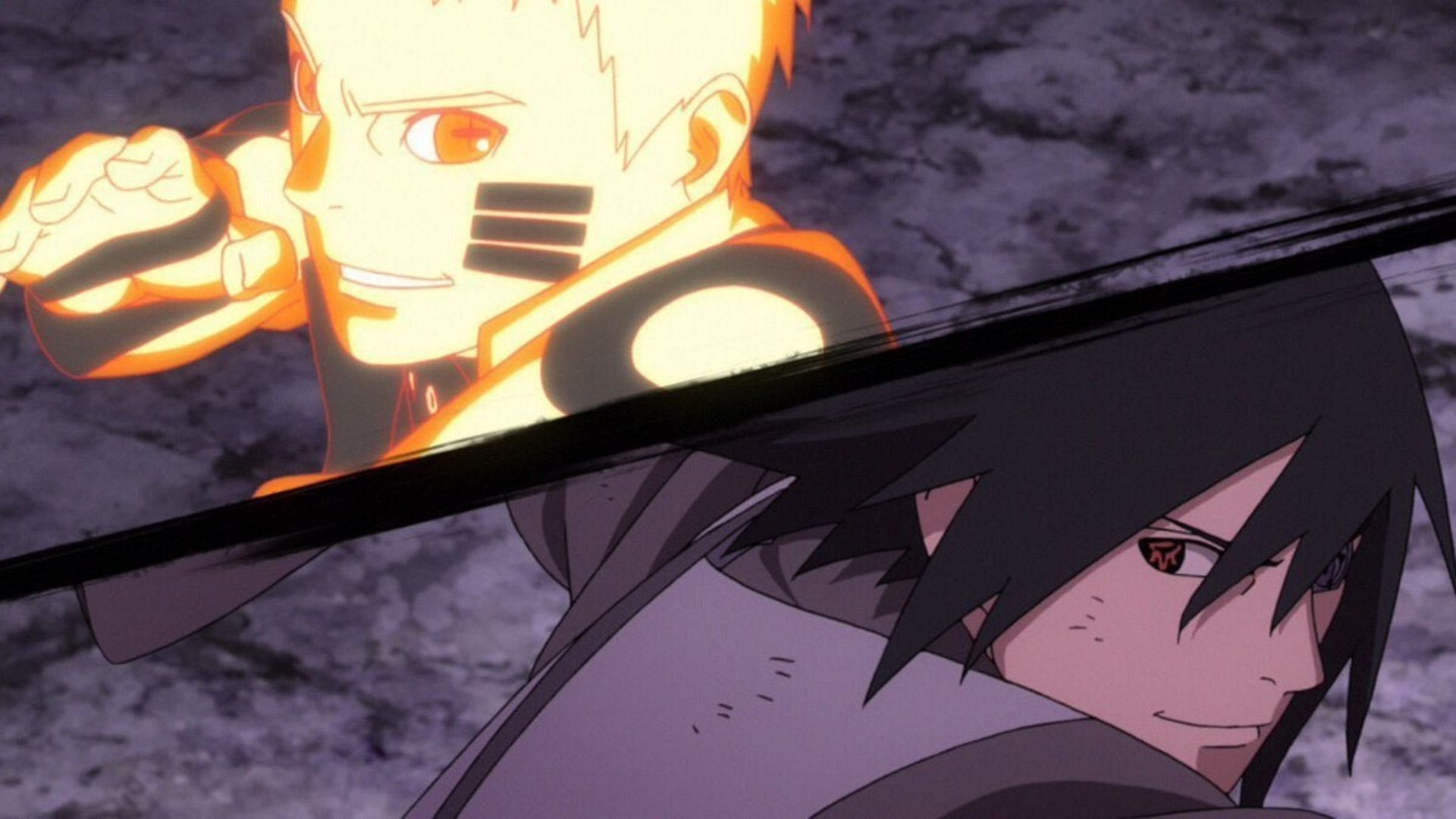 Naruto Et Sasuke Vus Dans L'Anime (Image Via Studio Pierrot)