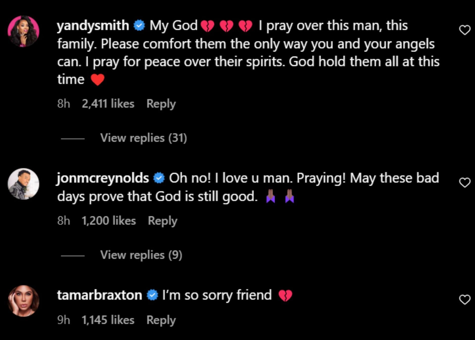 Netizens share their condolences with the comedian&rsquo;s family (Image via rickeysmileyofficial/Instagram)