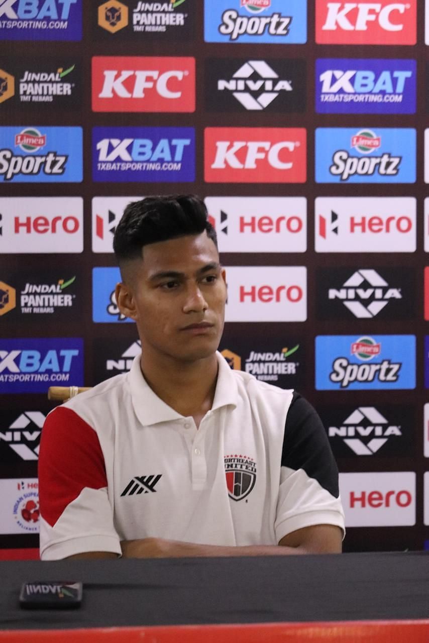 Gourav Bora spoke about how well motivated the team was (Image courtesy: NEUFC Media)