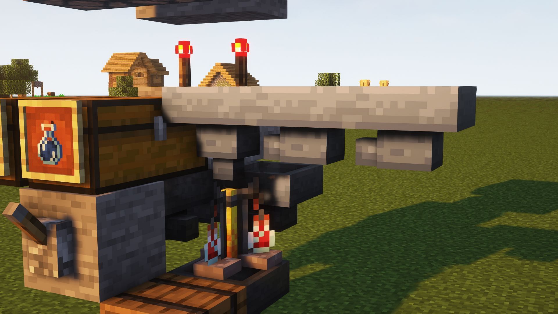 Making the dropper-hopper mechanism in Minecraft (Image via Mojang)
