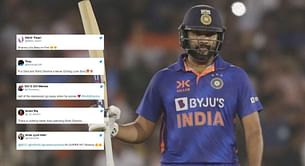 "Half of the depression go away when he scores" - Fans react as Rohit Sharma hits 51 off 50 balls in IND vs NZ 2nd ODI