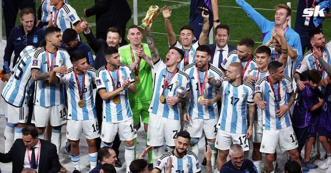 Argentina star flaunts new tattoo to celebrate 2022 FIFA World Cup triumph