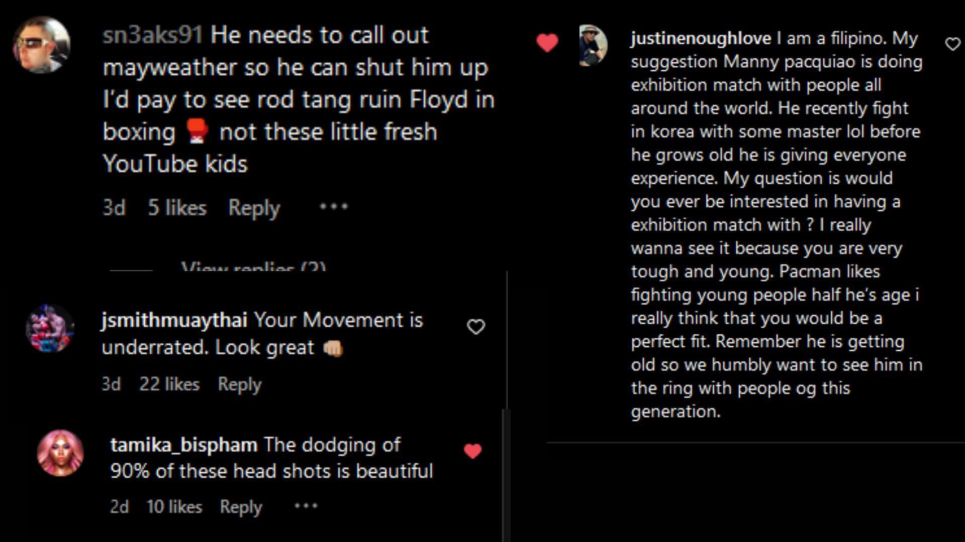 [Photo Credit: @ONEChampionship] Instagram Comments