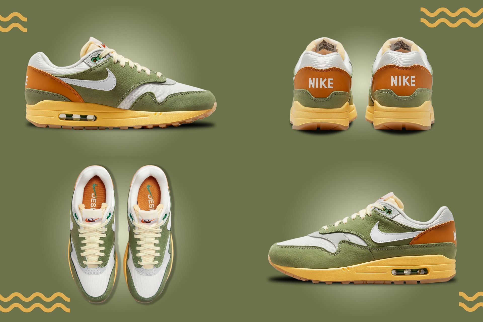 The upcoming Nike Air Max 1 &quot;Design by Japan&quot; sneakers will be released exclusively in Japan. (Image via Sportskeeda)