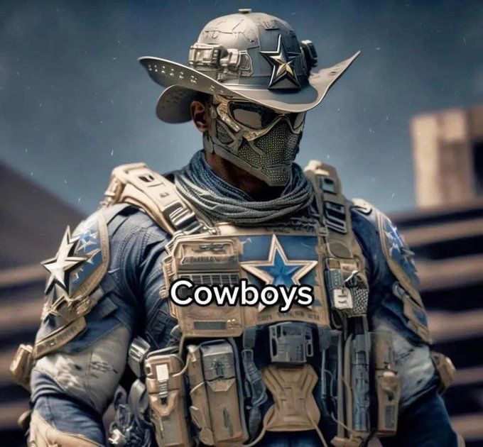 Concept art showcasing NFL Call of Duty operator skins causes a