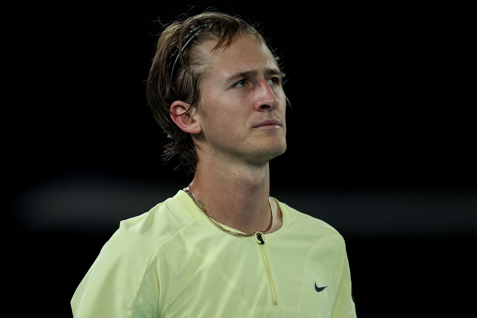 Sebastian Korda pictured at the 2023 Australian Open - Day 9.
