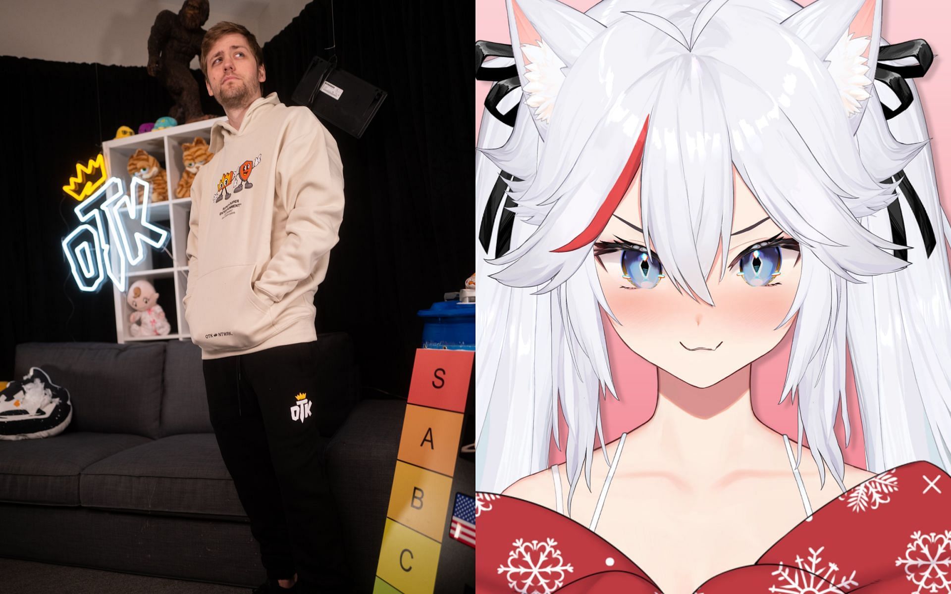 Sodapoppin announced that Veibae was moving in with him during a stream on January 22, 2023 (Images via Sodapoppin and Veibae/Twitter)