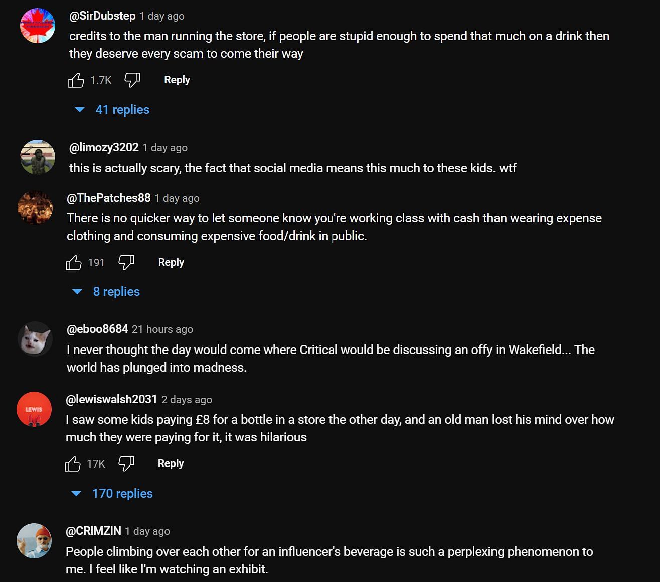 Fans give their take on the clip (Image via penguinz0 YouTube)