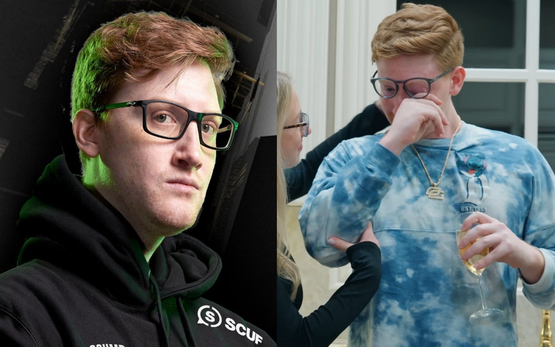Professional Call of Duty player Scump (Images via Call of Duty League and @Scump on YouTube)