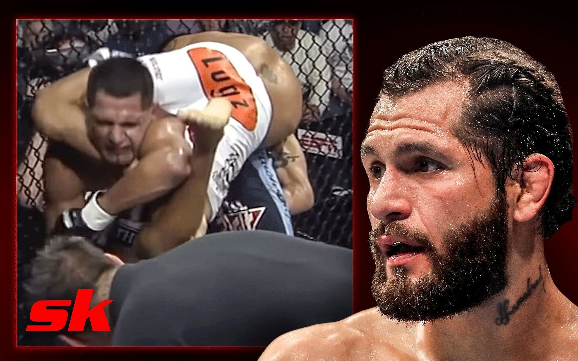 Assassin hjerte straf Throwback: Jorge Masvidal nearly snapped his neck in insane inverted  triangle choke