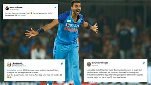 "Just on the basis of slow bowls you can't succeed for long time" - Twitter reacts as Harshal Patel is dropped from the playing XI