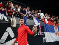 Novak Djokovic during the 2023 Adelaide International 1 - Day 8