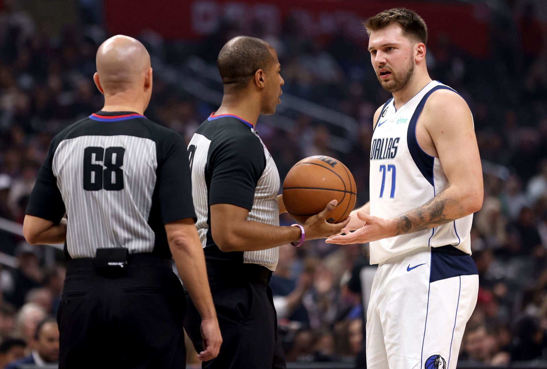 Luka Doncic kept his head in the game despite some questionable calls.