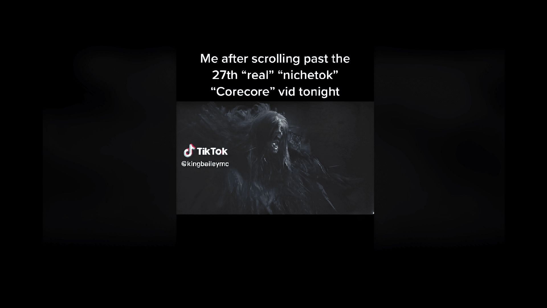 Corecore on TikTok (Image via TikTok/aimbotbailey)