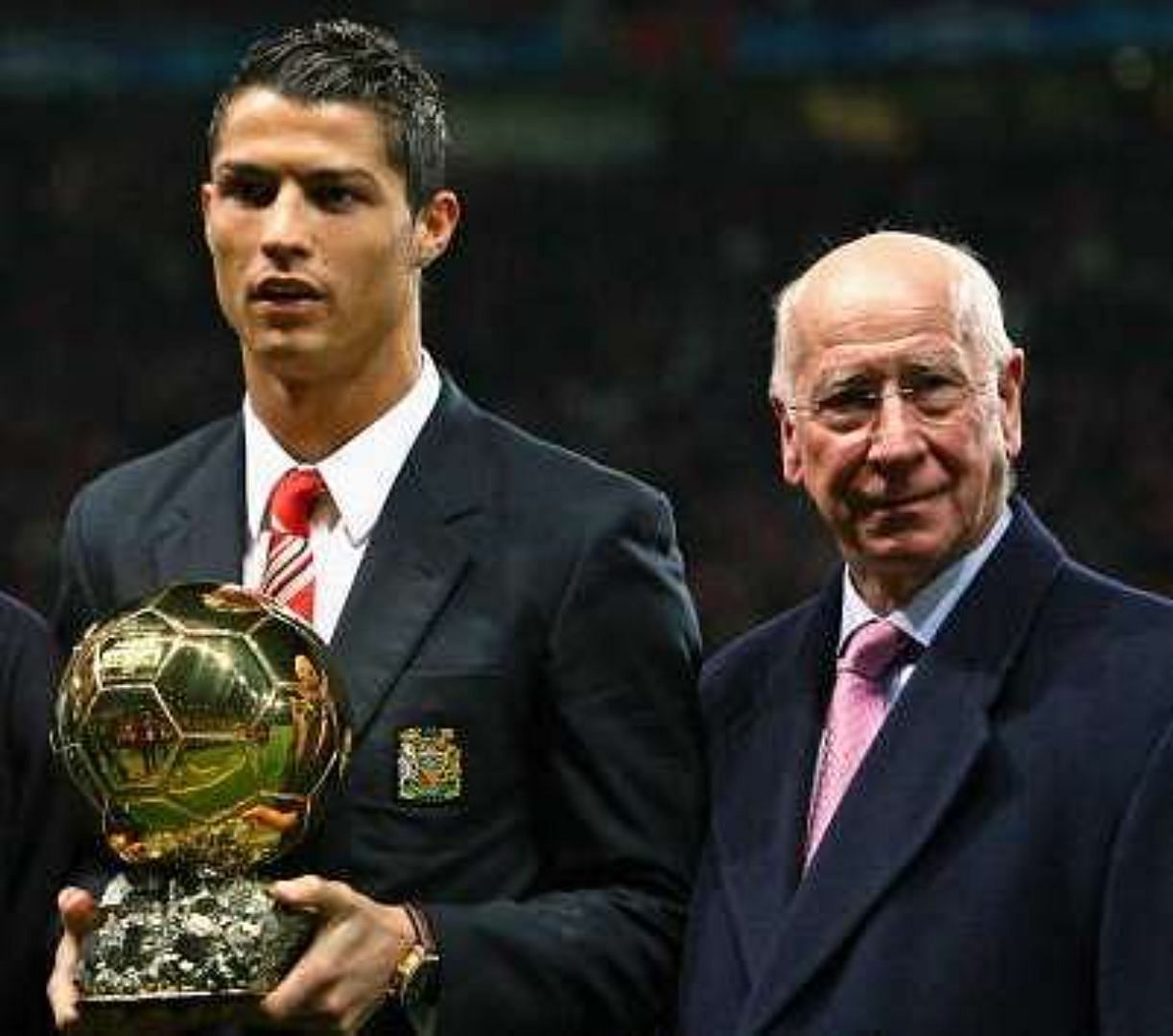 Sir Bobby Charlton and Ronaldo are icons of Manchester United.
