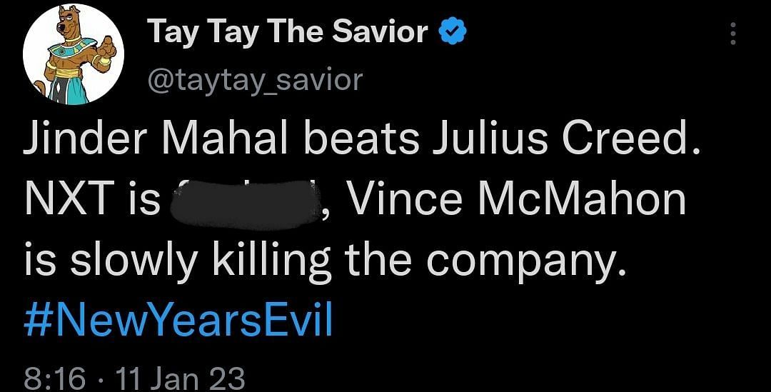 A fan believes Vince McMahon is behind Jinder&#039;s move to NXT!