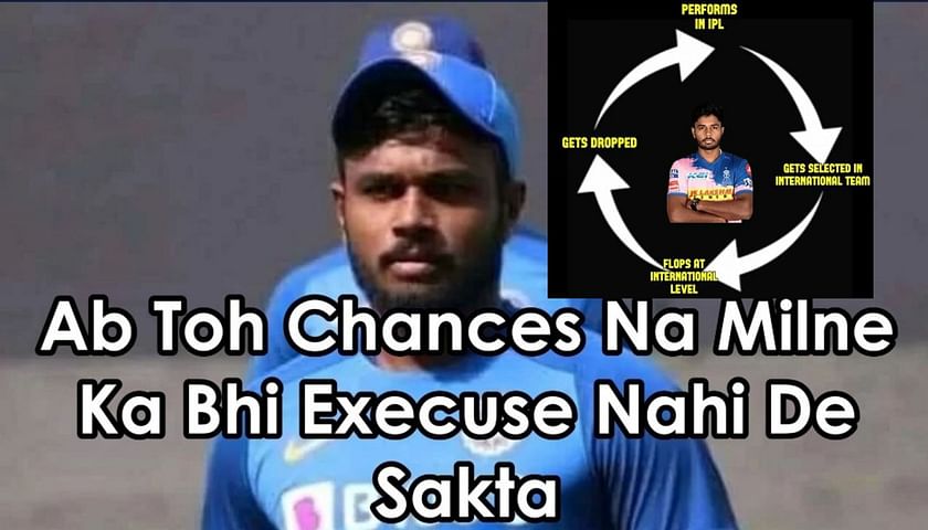 Top 10 funny Sanju Samson memes after his batting failure in the 1st ...